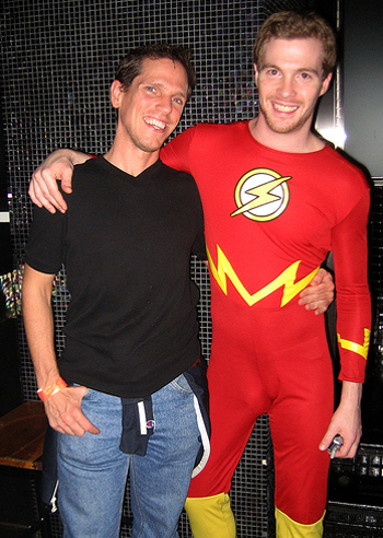 Flash with a nice package, hot Halloween costume
