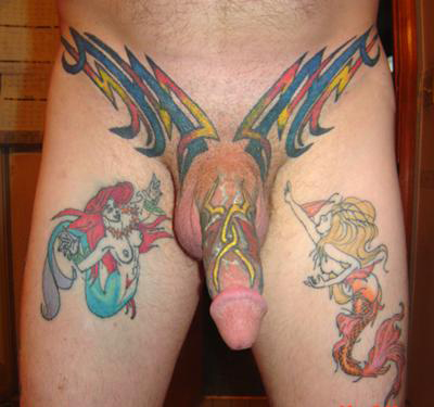 Tattoo on cock