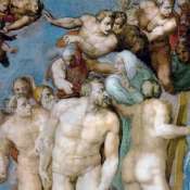 Michelangelo may have been inspired by visits to a bathhouse for his male nudes