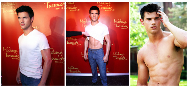 Taylor Lautner waxed for Madame Tussauds