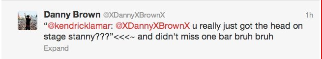 Danny Brown Twitter blowjob