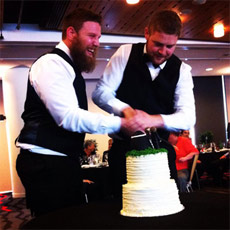 Straight buds get gay-married in New Zealand.