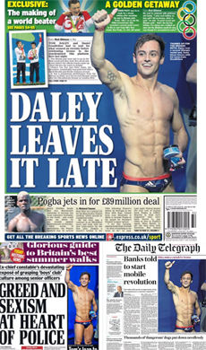 Daley bronze medal coverage without Goodfellow