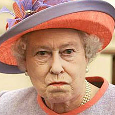 Angry Queen Elizabeth