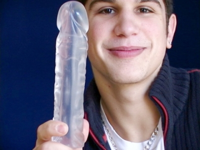 Sexy man with dildo