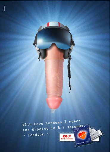 Love Condom ads