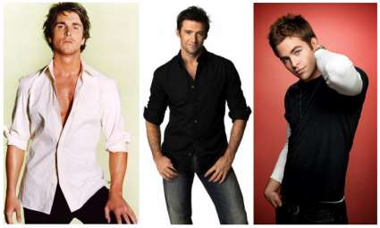 Christian Bale, Hugh Jackman and Chris Pine