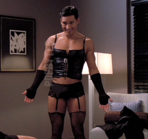 Mario Lopez in lingerie