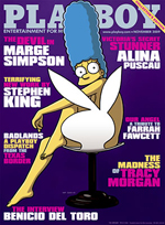 Marge Simpson on the cover of Playboy