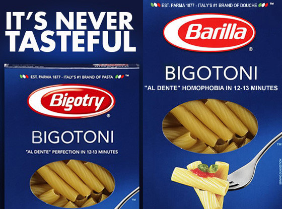 Anti-gay pasta