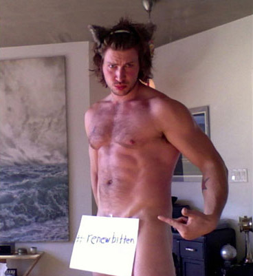 Greyston Holt almost naked