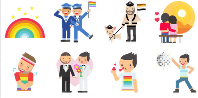 Facebook pride emoji