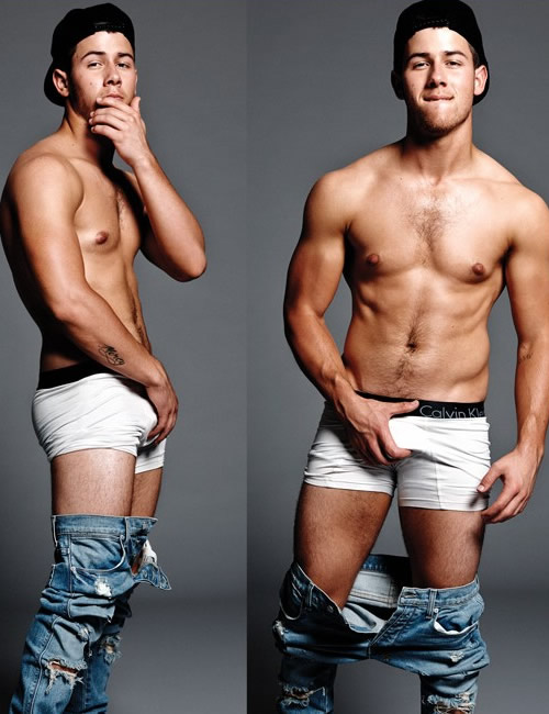 Nick Jonas in his underwear