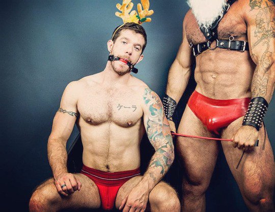 Gay Santa and hunk