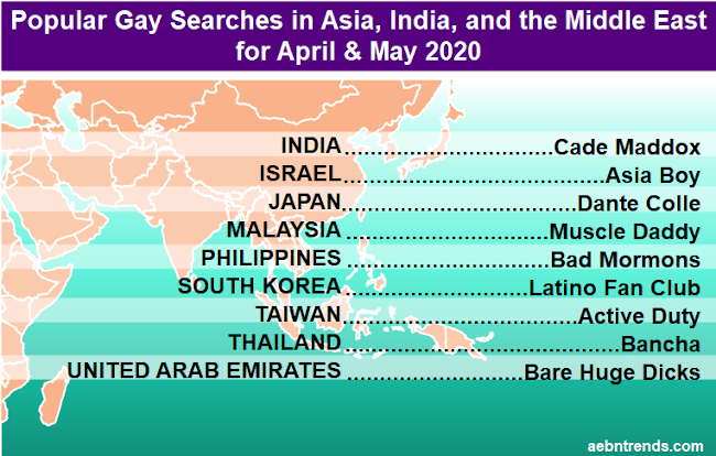 Top gay searches in Asia
